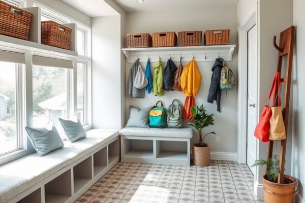 functional family mudroom design