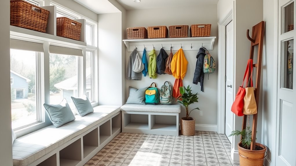 functional family mudroom design