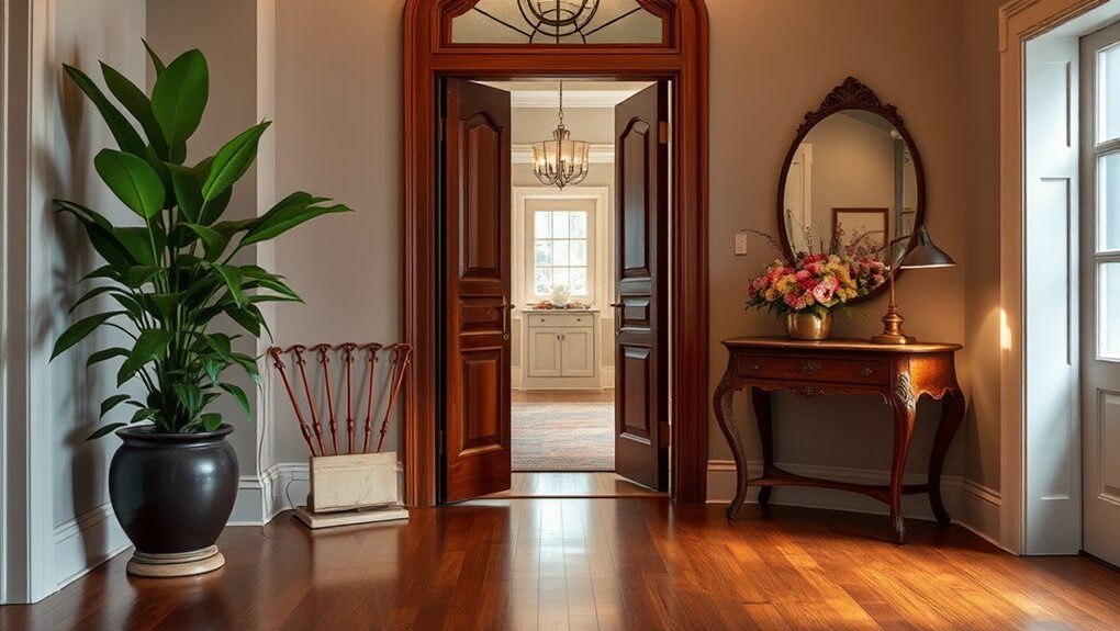 inviting and stylish entryway