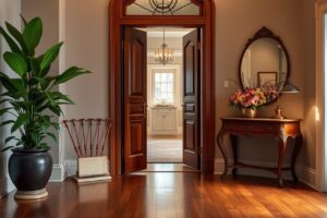 inviting and stylish entryway