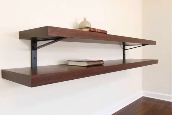 professional floating shelf installation