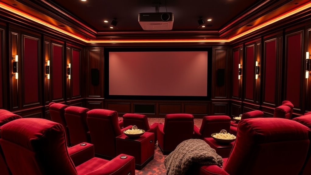 stunning home theater design