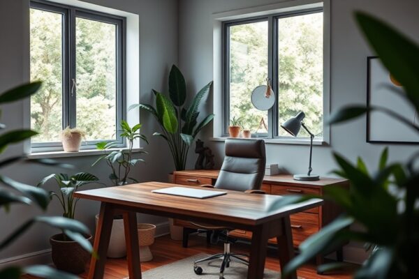 stylish functional home workspace